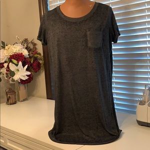 Dark gray T-shirt dress